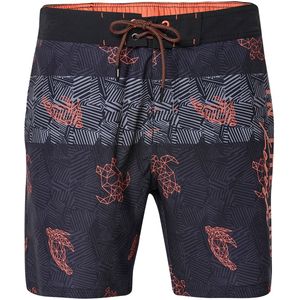KOROSHI Zwemshorts  grijs / oranje / zwart