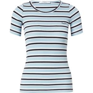 Pepe Jeans - PL5000036 - T-shirt - Blauw - Katoen - Korte Mouwen