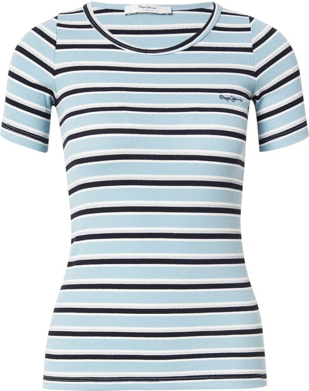 Pepe Jeans - PL5000036 - T-shirt - Blauw - Katoen - Korte Mouwen