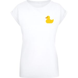 F4NT4STIC Shirt 'Yellow Rubber Duck'  geel / wit