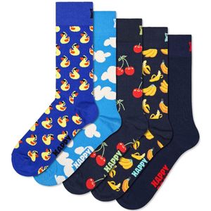 Happy Socks Sokken  navy / lichtblauw / geel / rood / wit