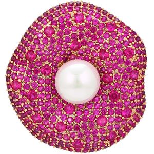 faina Broche  rose-goud / donkerroze