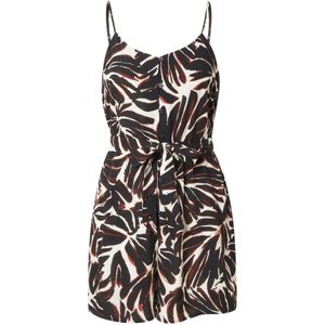 ONLY Jumpsuit 'ONLNOVA'  kastanjebruin / zwart / wit