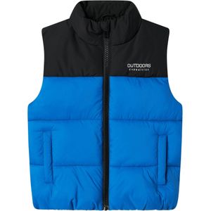 Name It - NMMMOLE VEST PB - Bodywarmer - Skydiver - Met Afneembare Capuchon