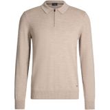 JOOP! - Dondor - Trui - Sand - Halve Rits - Polokraag