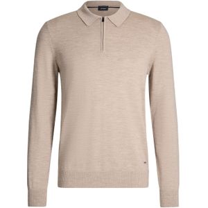 JOOP! - Dondor - Trui - Sand - Halve Rits - Polokraag