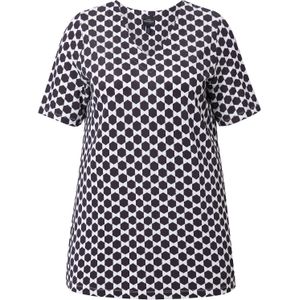 Ulla Popken Shirt  zwart / wit