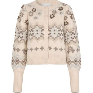 Dea Kudibal Gebreid vest 'Livadea'  beige / crème / lichtblauw / bruin