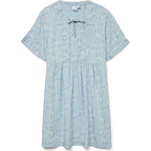 VERO MODA Jurk 'VMFLEUR'  lichtblauw / wit