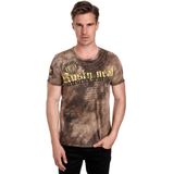 Rusty Neal - T-shirt - Tie Dye Batik - Heren - Normale Pasvorm - 100% Katoen