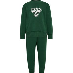 Hummel - hmlMINI JERSEY CREWSUIT BEE - Babyset - Zacht Gebreide Jersey Stof - Biologisch Katoen