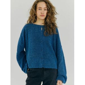 NORR Gebreid vest 'Halli'  turquoise