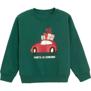 Cool Club Sweatshirt  donkergroen / rood / wit