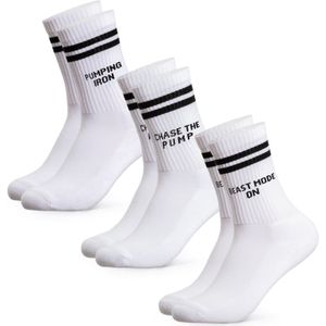 Occulto Sportsokken 'William'  zwart / wit