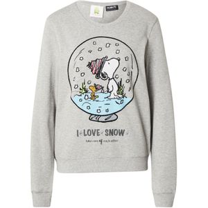 PRINCESS GOES HOLLYWOOD Sweatshirt 'Snoopy Winter'  hemelsblauw / donkergrijs / grijs gemêleerd