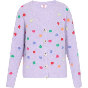 MYMO Gebreid vest  groen / pastellila / lichtlila / rood