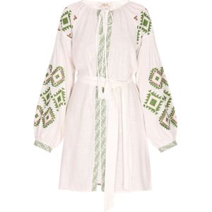 usha FESTIVAL Zomerjurk  groen / wit