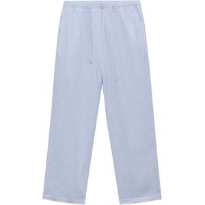 MANGO Broek  lichtblauw / wit