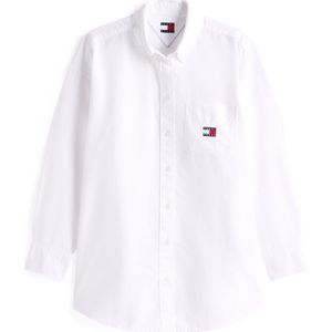 Tommy Jeans - Blouse - Wit - Klassieke Blouse - Lange Mouw