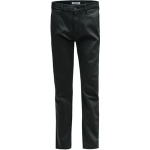 Salsa - S-activ - Chino Broek - Groen - Slanke Pijp - Halfhoge Taille