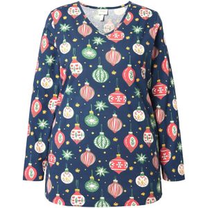 Ulla Popken Pyjama  navy / rood