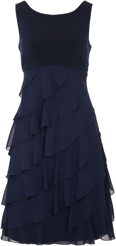 Cocktailjurk - Effen - Korte Lengte - Licht Transparant - Losse Pasvorm