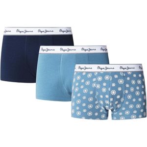 Pepe Jeans Boxershorts  nachtblauw / lichtblauw / donkerblauw / wit