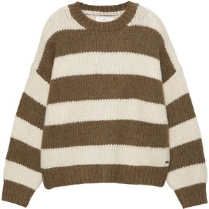 Pull&Bear Trui 'PACIFIC'  crème / bruin