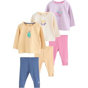 Next Set  lichtblauw / pasteelgeel / pink / lichtroze