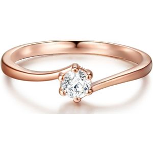 Trilani Ring  rose-goud / transparant
