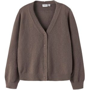 Gebreide Cardigan - Regular Fit - V-hals - Lange Mouwen - Knoopsluiting