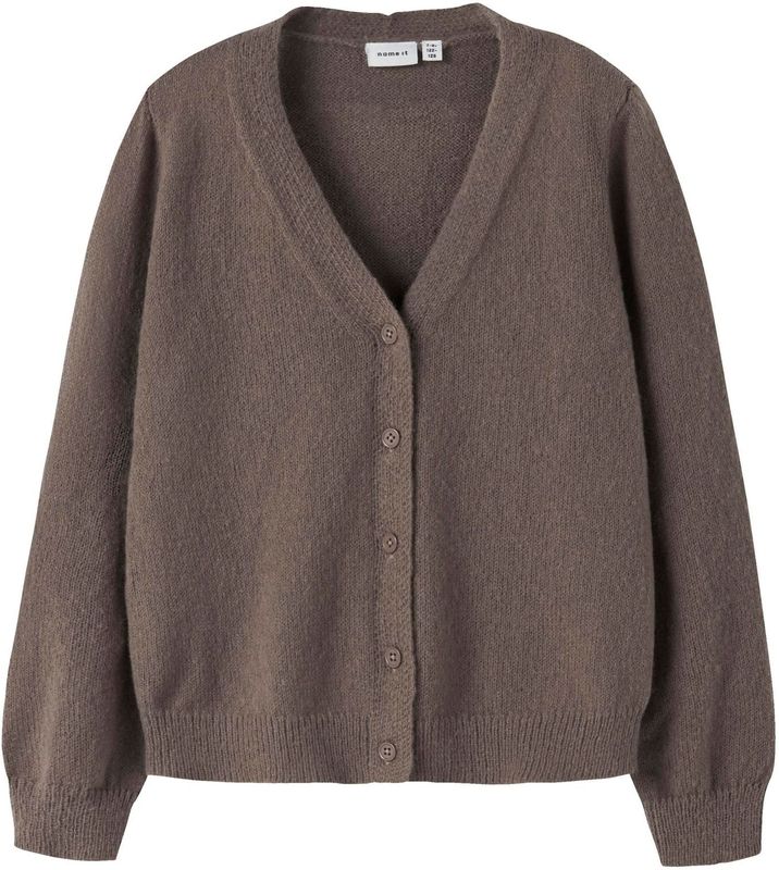 Gebreide Cardigan - Regular Fit - V-hals - Lange Mouwen - Knoopsluiting