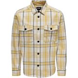 Only & Sons - ONSMilo - Overhemd - Citroen/Honing/Zwart/Wit - Katoen, Geruit, Lange Mouw