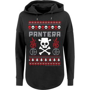 F4NT4STIC Sweatshirt 'Pantera Weihnachten Christmas'  grijs / rood / zwart / wit
