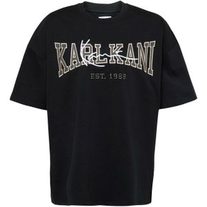 Karl Kani Shirt 'College Signature Heavy'  grijs / zwart / wit