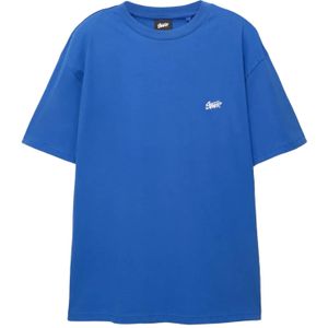 Pull&Bear Shirt 'STWD'  blauw / wit