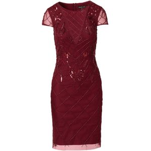 Adrianna Papell Cocktailjurk  donkerrood