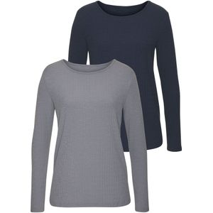 VIVANCE Shirt  navy / grijs