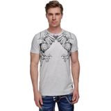 Rusty Neal - T-shirt - Effen Amerikaanse Print - Heren - Normale Pasvorm - 100% Katoen