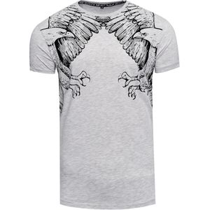 Rusty Neal - T-shirt - Effen Amerikaanse Print - Heren - Normale Pasvorm - 100% Katoen