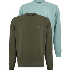 Jacey Quinn Sweatshirt  blauw / turquoise / kaki