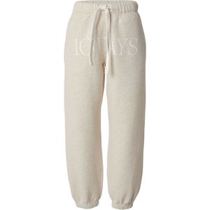 10Days Broek 'THE BAR'  beige gemêleerd / wit