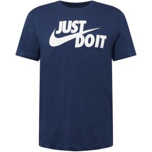 Nike Sportswear Shirt 'Swoosh'  navy / wit