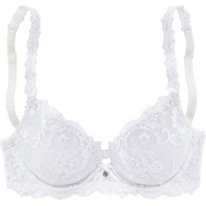 Bralette - Wit - Kant - Gevoerd Met Beugel Met Versteviging