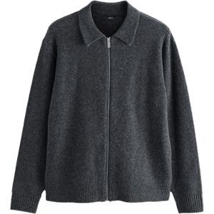 Next Gebreid vest  antraciet