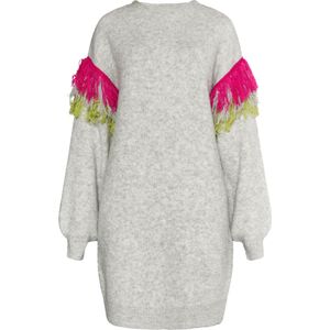 IZIA Trui  grijs gemêleerd / riet / donkerroze