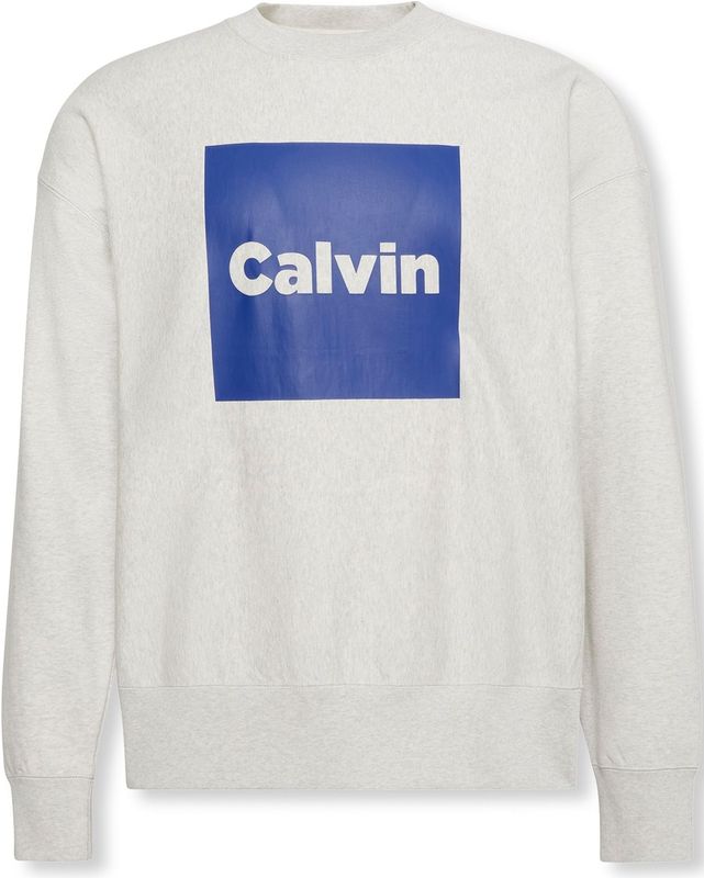 Calvin Klein Jeans Sweatshirt  donkerblauw / lichtgrijs