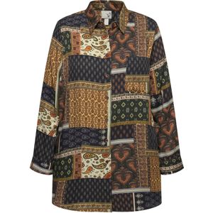 Ulla Popken Blouse  beige / bruin / oranje