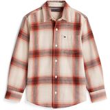 TOMMY HILFIGER Overhemd  beige / oranje / rood