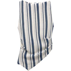 Pull&Bear Gebreide top  saffier / lichtgrijs / wit